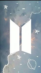 Cute BTS Logo Graphic bts logo wallpaper