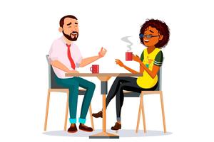 Cute Cartoon Couple Coffee Break cute couple cartoon wallpaper
