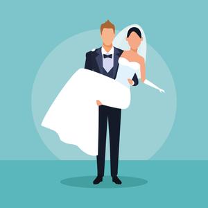 Cute Cartoon Couple Wedding Photo cute couple cartoon wallpaper