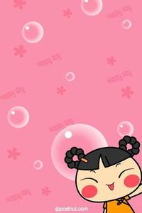Cute Cartoon For Girl Phone Display girl phone wallpaper