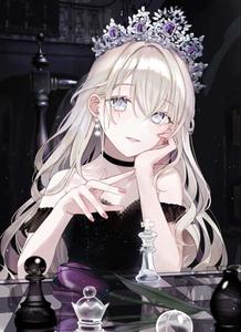 Cute Dark Anime Girl With Tiara cute dark anime wallpaper