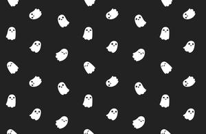 Cute Dark Ghost Pattern cute dark wallpaper