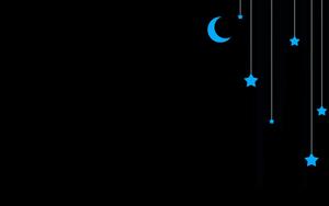 Cute Dark Moon And Stars cute dark wallpaper