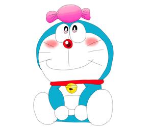 Cute Doraemon Pink Candy Hat cute doraemon wallpaper