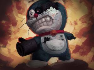 Cute Doraemon To Angry Robot
