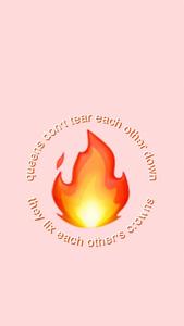 Cute Fire Sticker Aesthetic Phone cute aesthetic phone wallpaper