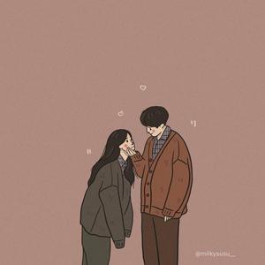 Cute Flirty Cartoon Couple cute couple cartoon wallpaper