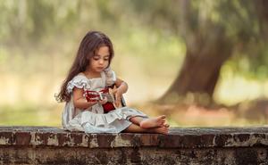 Cute Girl Playing Guitar cute wallpaper