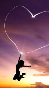Cute Girly Girl Jumping cute girly wallpaper