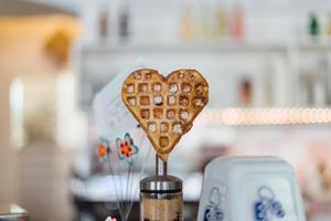 Cute Girly Heart Waffle cute girly wallpaper