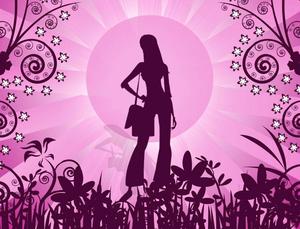 Cute Girly Silhouette cute girly wallpaper