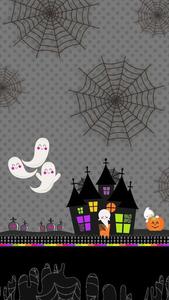 Cute little ghost looking for treats! cute ghost wallpaper