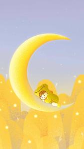 Cute Moon Girl Aesthetic Phone cute aesthetic phone wallpaper