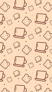 Cute Mug Bread Aesthetic Phone cute aesthetic phone wallpaper