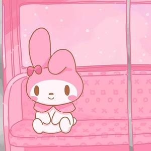 Cute My Melody On A Pink Sofa cute my melody wallpaper