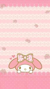 Cute My Melody Pink Aesthetic Poster cute my melody wallpaper