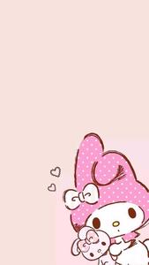Cute My Melody Pink Bunny Ears cute my melody wallpaper