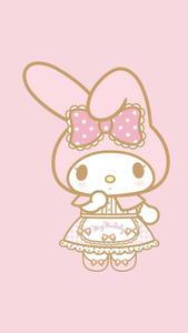 Cute My Melody Pink Maid Dress cute my melody wallpaper
