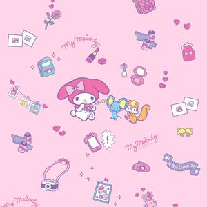 Cute My Melody With Flat And Risu cute my melody wallpaper