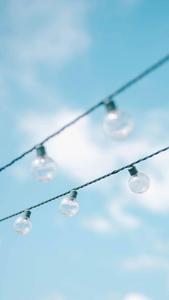 Cute Pastel Blue Aesthetic Fairy Lights cute pastel blue aesthetic wallpaper
