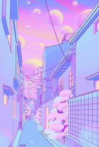 Cute Pastel Purple Street pastel purple wallpaper