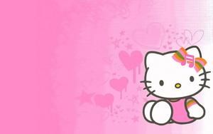 Cute Pink Hello Kitty Music Symbol Ribbon cute pink hello kitty wallpaper