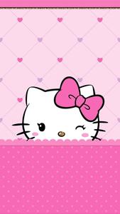 Cute Pink Hello Kitty Wink cute pink hello kitty wallpaper