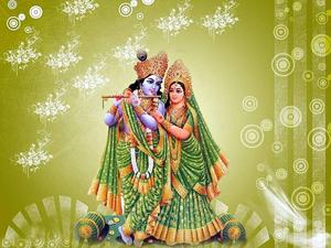 Cute Radha Krishna Aesthetic Green cute radha krishna wallpaper