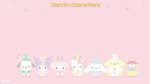 Cute Sanrio Character Giggling with Joy cute sanrio wallpaper