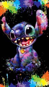 Cute Stitch Color Splash cute stitch wallpaper