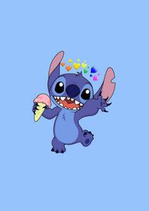 Cute Stitch Pink Ice Cream cute stitch wallpaper