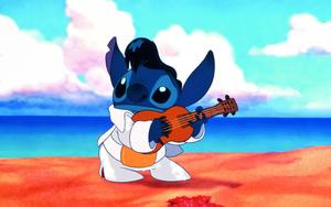Cute Stitch Playing Guitar cute stitch wallpaper