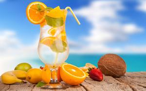 Cute Summer Drink Fruit Garnish cute summer wallpaper