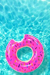 Cute Summer Fuchsia Pink Donut cute summer wallpaper