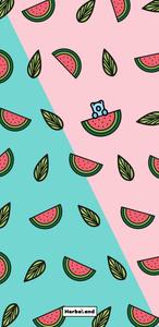 Cute Summer Pink Teal Watermelons cute summer wallpaper