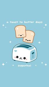 Cute Transparent Kawaii Toaster Aesthetic Phone cute aesthetic phone wallpaper