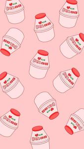 Cute Yogurt Aesthetic Phone cute aesthetic phone wallpaper