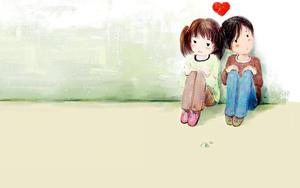 Cute Young Cartoon Couple cute couple cartoon wallpaper