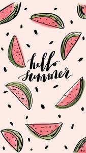 Cuter Summer Watermelon Art cute summer wallpaper