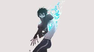 Dabi unleashing his blue flames my hero academia wallpaper