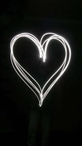 Dark Aesthetic Heart Light Picture dark aesthetic wallpaper
