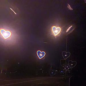 Dark Aesthetic Rainbow Heart Light Picture dark aesthetic wallpaper