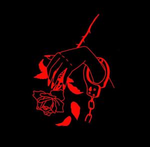 Dark Aesthetic Red Hand With Rose Picture dark aesthetic wallpaper
