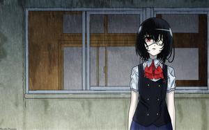 Dark Anime Another Mei Misaki dark anime wallpaper