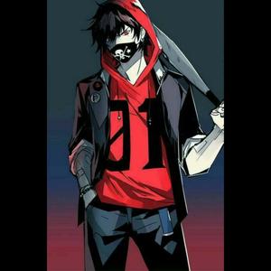 Dark Anime Boy with A Serious Stare Wallpaper