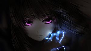 Dark Anime Girl With Bright Eyes dark anime wallpaper