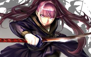 Dark Anime Girl With Mysterious Energy dark anime girl wallpaper