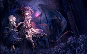 Dark Anime Gothic Dragon Maids dark anime wallpaper