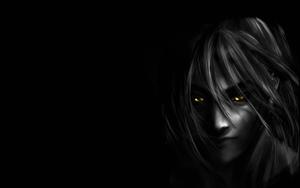 Dark Anime Man With Yellow Eyes dark anime wallpaper