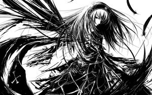 Dark Anime Rozen Maiden Suigintou dark anime wallpaper